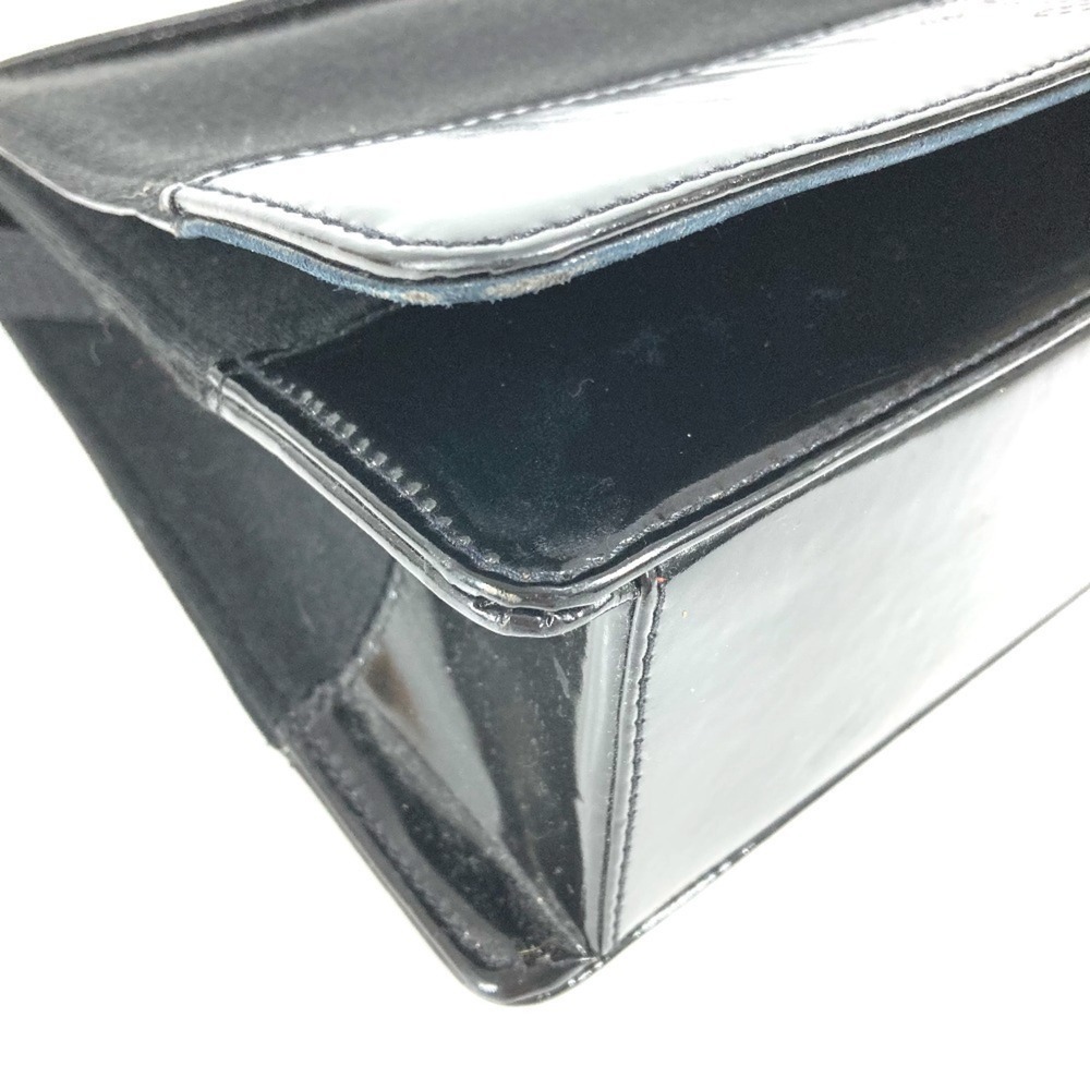 CHANEL Vintage Black Leather Logo Shoulder Bag - Picture 7 of 16